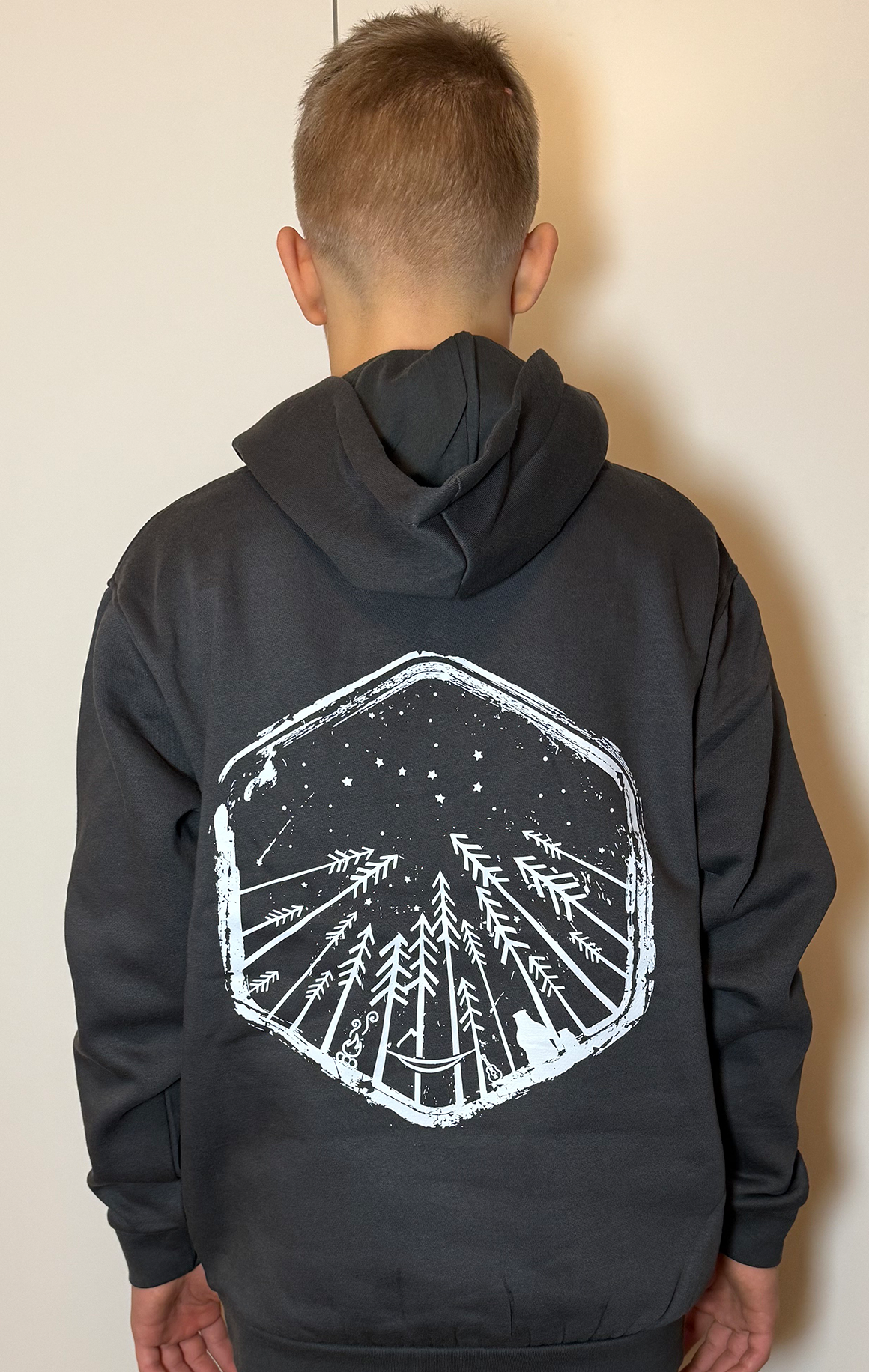 OTROŠKI HOODIE ''GOZD POD ZVEZDAMI''